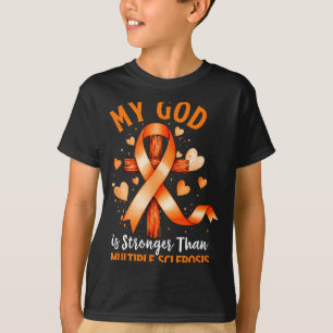 God is stronger than multiple sclerosis cross T-Shirt