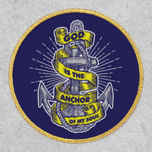 God is the anchor of my soul patch