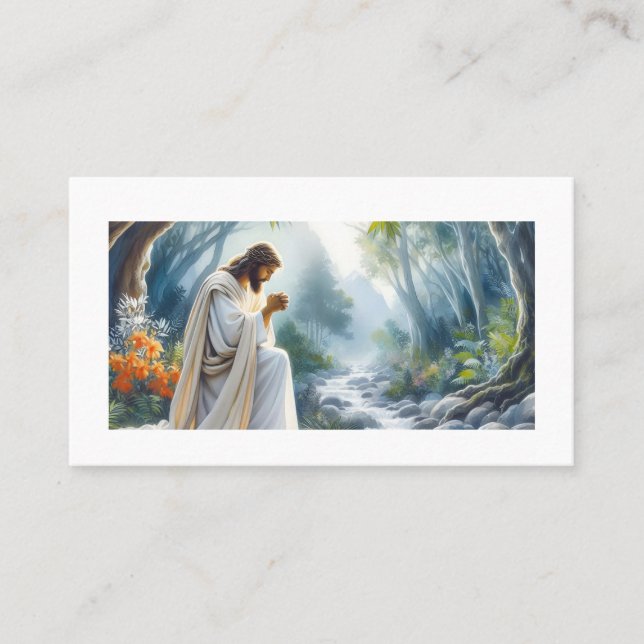 God is the key to enter heaven. business card (Front)