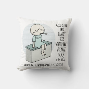 God is the Remedy Throw Pillow