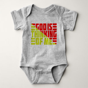 GOD IS THINKING OF ME BABY BODYSUIT