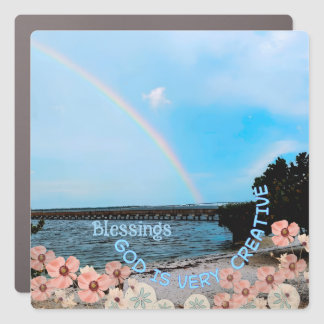 "God is very Creative"  Car Magnet