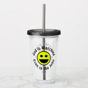 God is Watching Acrylic Tumbler