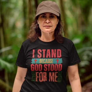 God is with me: Bible verse Scripture Christian T-Shirt