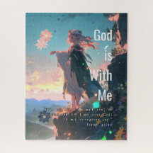 God is With Me - Christian Vintage Retro Anime