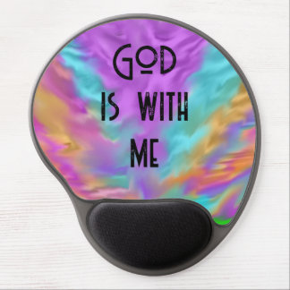 God Is With Me Iridescent Mousepad