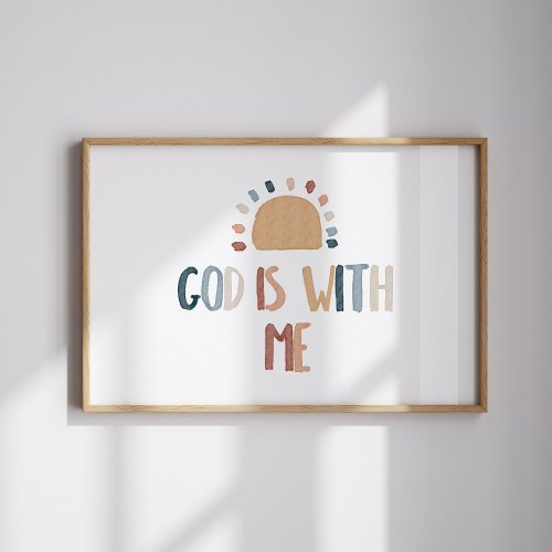 God is with me print