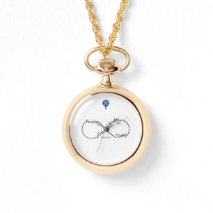 God is with us at all times necklace watch