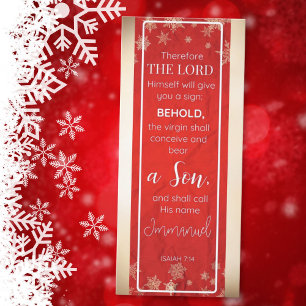 God is With Us Isaiah 7:14 Bookmark