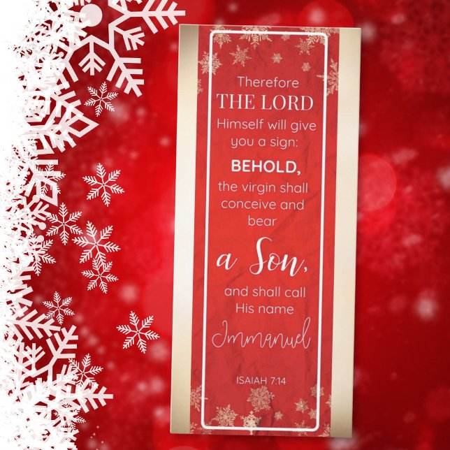 God is With Us Isaiah 7:14 Bookmark (Creator Uploaded)