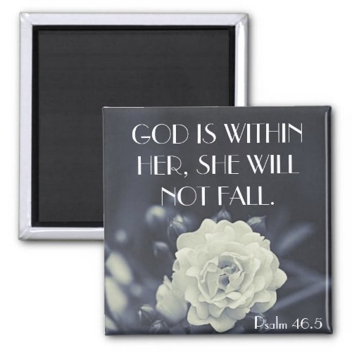 God is within her bible verse Psalm 465 Magnet