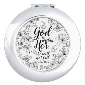 God is Within Her Inspirational Gift Mirror