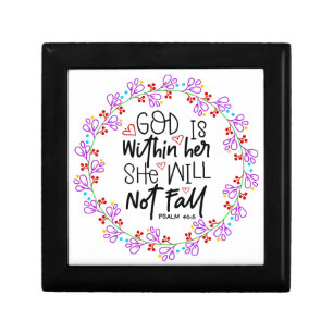 GOD Is Within Her Keepsake Gift Box
