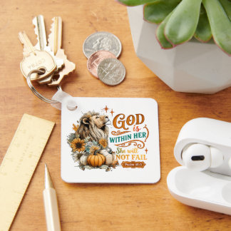 God Is Within Her...  Keychain