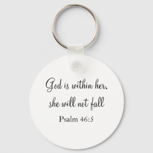God Is Within Her Keychain