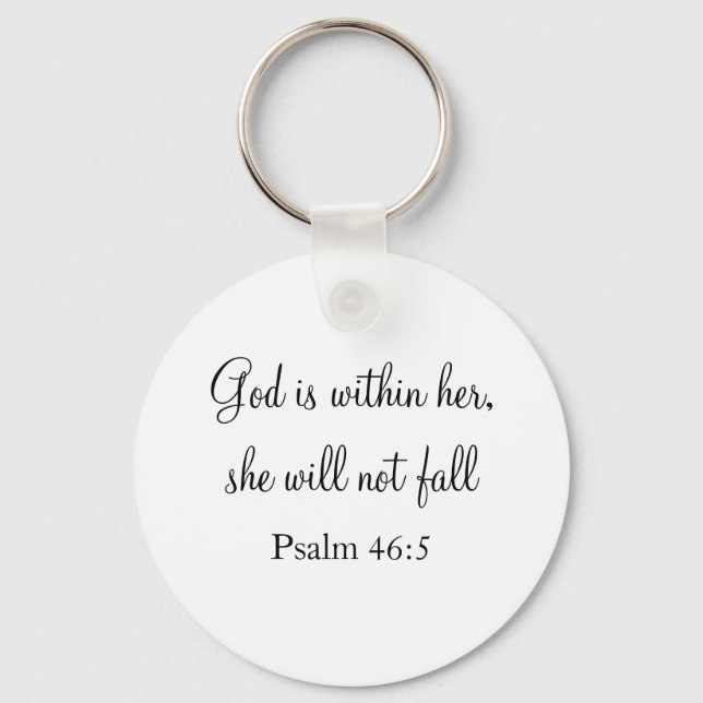 God Is Within Her Keychain (Front)
