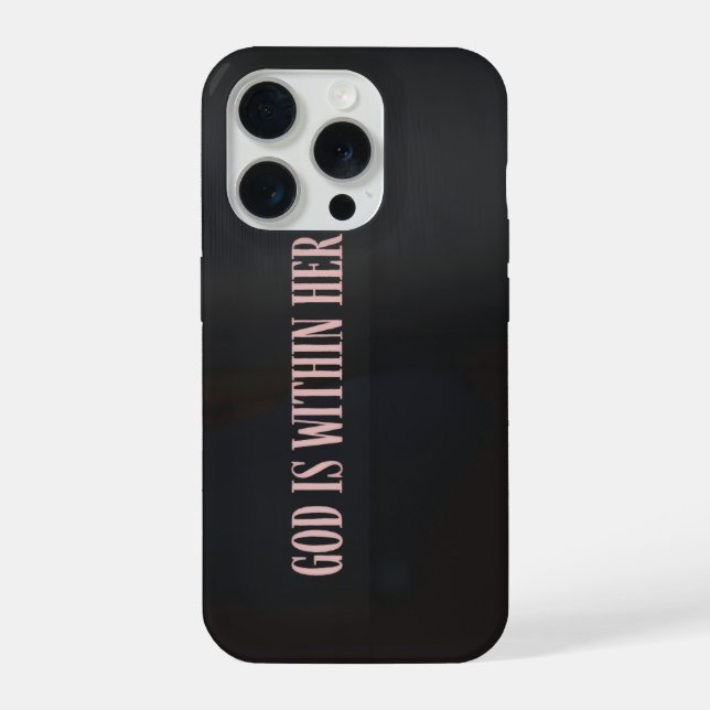 God Is Within Her Phone Case Christian Bible Verse (Back)