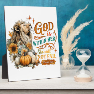 God Is Within Her... Plaque