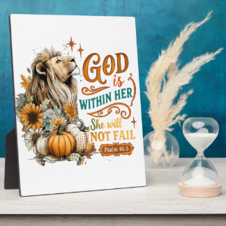 God Is Within Her... Plaque