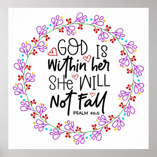 GOD Is Within Her Poster