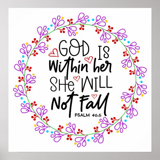 GOD Is Within Her Poster | Zazzle.com