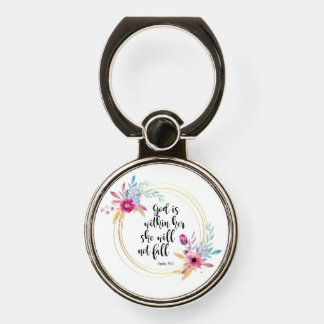 God is Within Her Psalm 46:5 Phone Ring Stand
