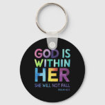 God Is Within Her She Will Not Fail Psalm 465 Reli Keychain