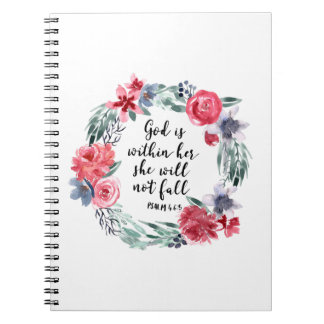 God is within her she will not fall notebook