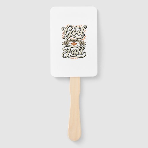 God Is Within Her She Will Not Fall Vintage Shirt_ Hand Fan
