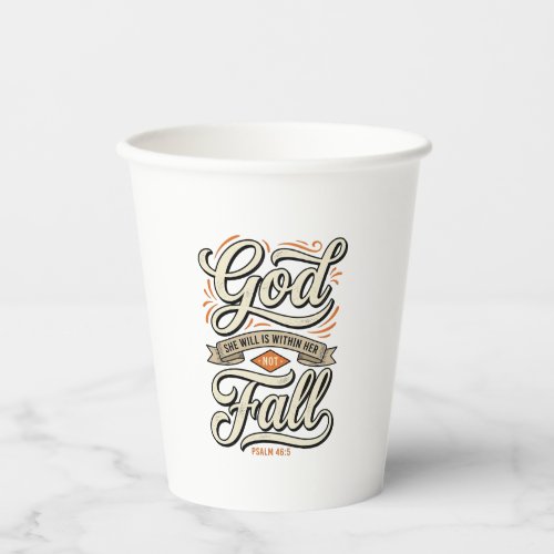 God Is Within Her She Will Not Fall Vintage Shirt_ Paper Cups