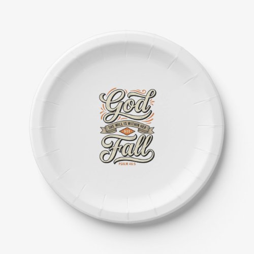 God Is Within Her She Will Not Fall Vintage Shirt_ Paper Plates