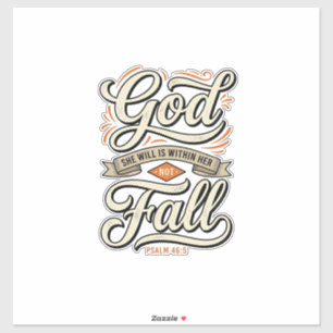 God Is Within Her She Will Not Fall Vintage Shirt_ Sticker