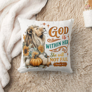 God Is Within Her... Throw Pillow