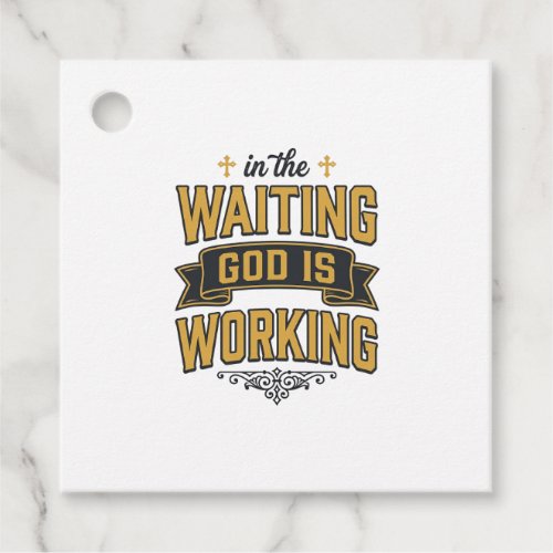 God Is Working Vintage Faith Typography Shirt_1 Favor Tags