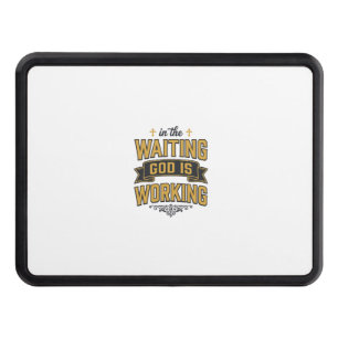 God Is Working Vintage Faith Typography Shirt_1 Hitch Cover