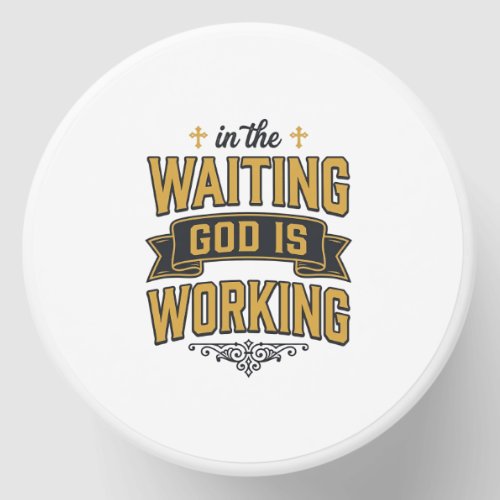 God Is Working Vintage Faith Typography Shirt_1 Mini Candle Favors