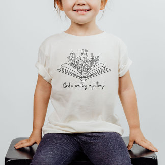 God Is Writing My Story Christian Kid's Shirt