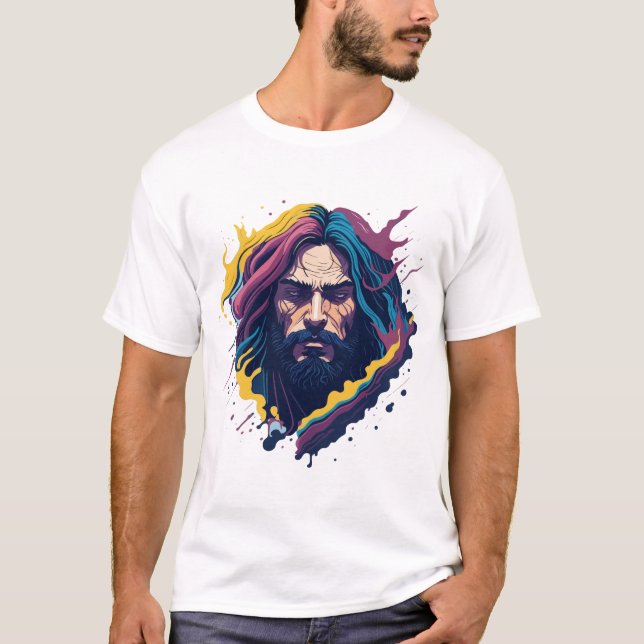 God Jesus Christ Design T-Shirt (Front)