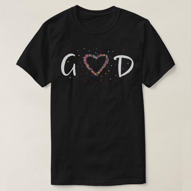 God Jesus Heart Church Bible Worship Gift T-Shirt (Design Front)