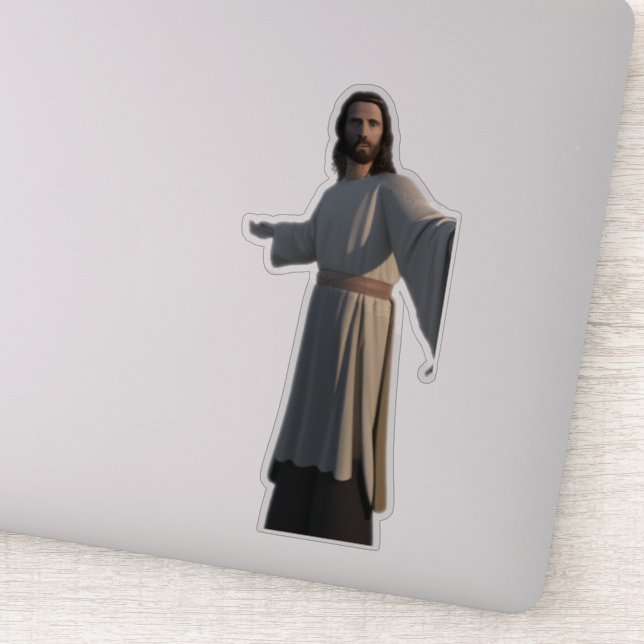 God Jesus Religious Christian Sticker (Detail)