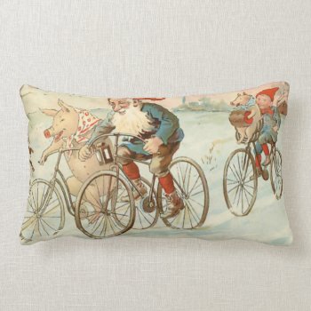 God Jul Bicycle Race - Lumbar Pillow by LilithDeAnu at Zazzle