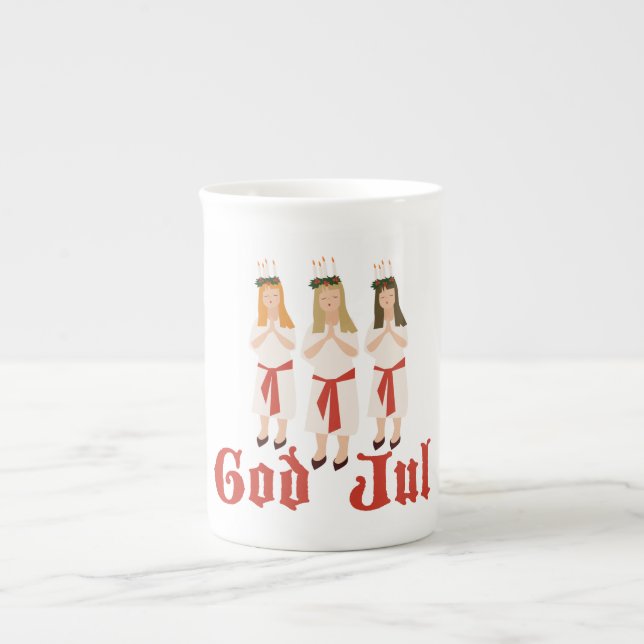 God Jul Bone China Mug (Front)