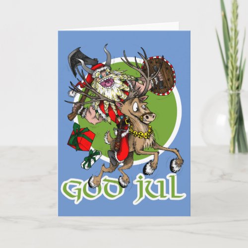 God Jul Christmas Holiday Card