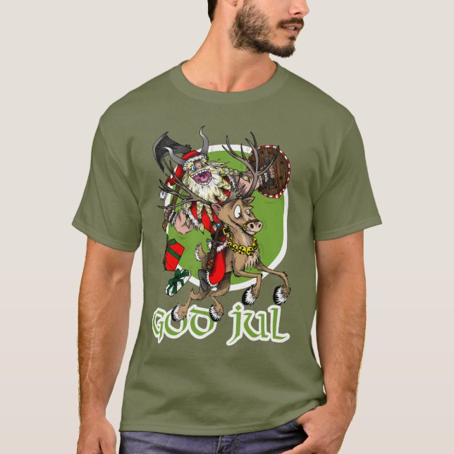 God Jul Christmas T-Shirt (Front)