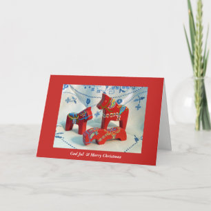 God Jul Dala Horse Holiday Card