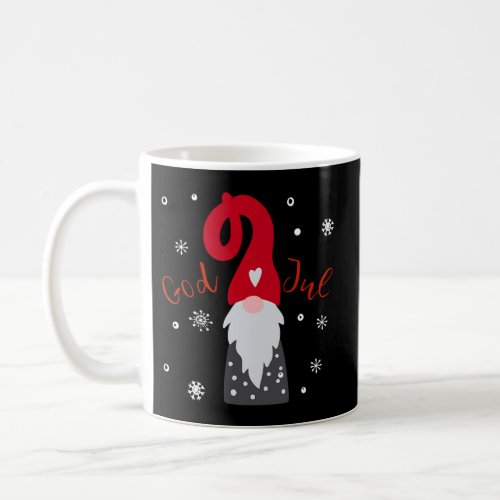 God Jul Gnome Tomte Lefse Santa Coffee Mug