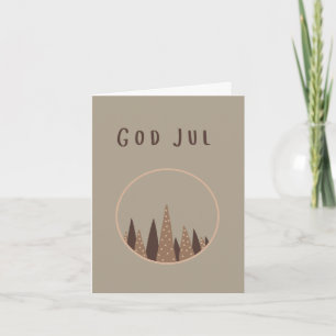 God jul (julkort) Swedish Christmas Card