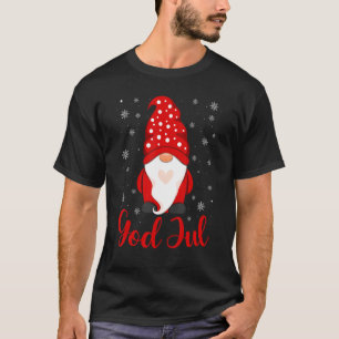 God Jul Norwegian Gnome Merry Christmas Apparel T-Shirt