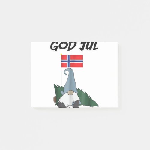 God jul norwegian gnome t merry christmas norwayp post_it notes