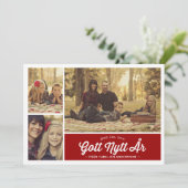 God Jul och Gott Nytt År hälsning (Standing Front)